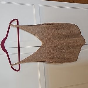 Free People Beach Neutral V-Neck Tank